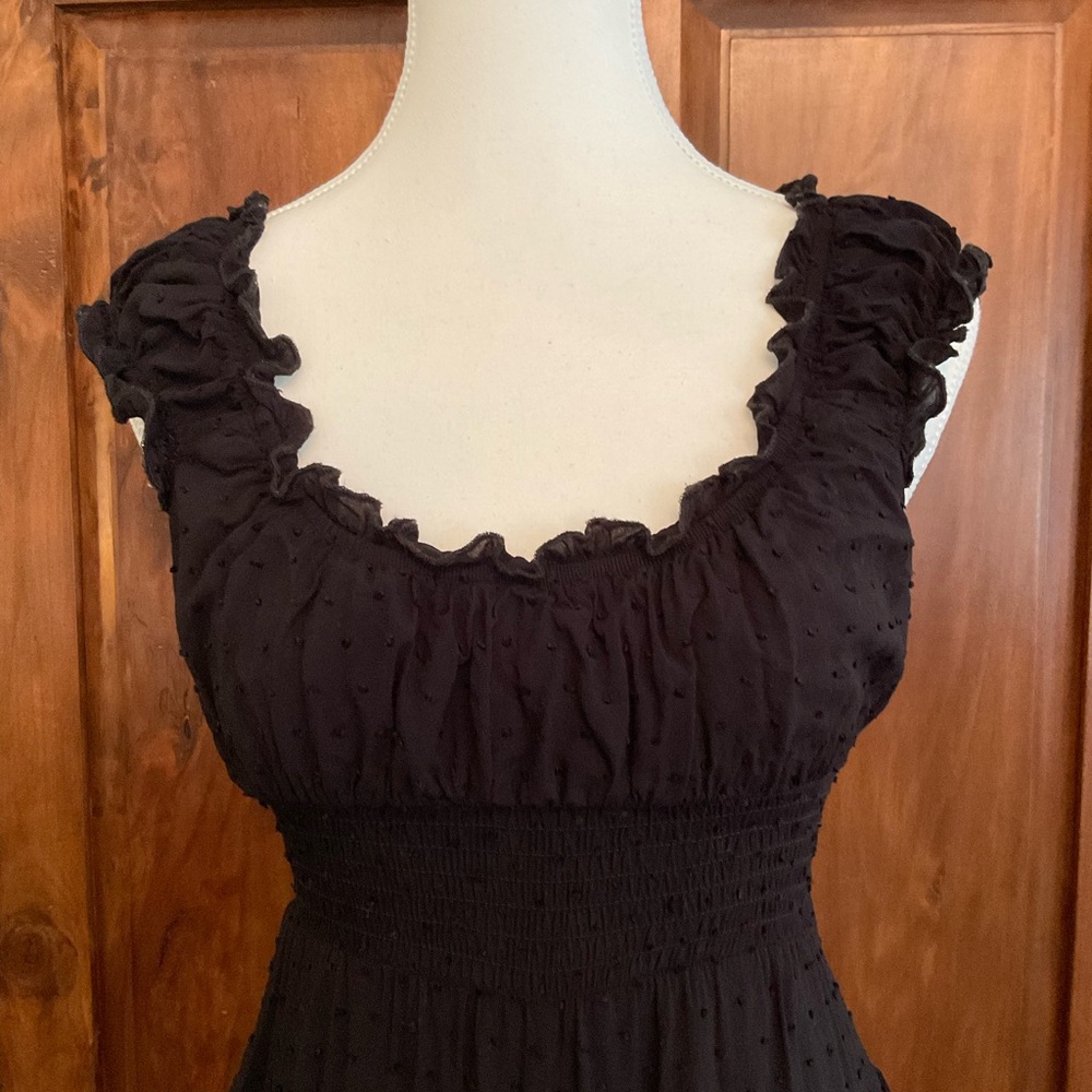 Chic Black Ruffled Romper - Picture 2 of 12